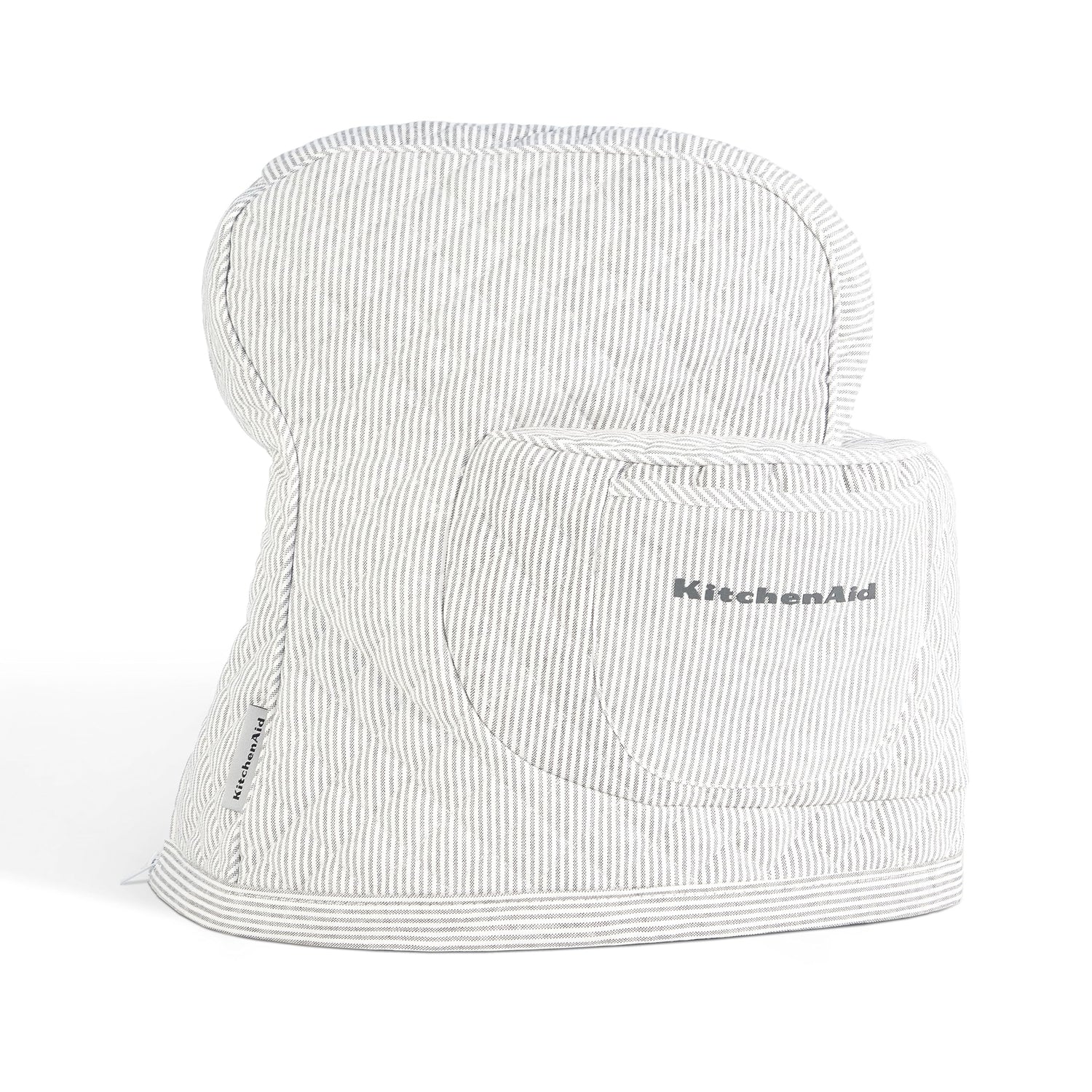 KITCHENAID Fitted Tilt-Head Solid Stand Mixer Cover with Storage Pocket, Quilted 100% Cotton, Milkshake, 14.4&quot;x18&quot;x10&quot;