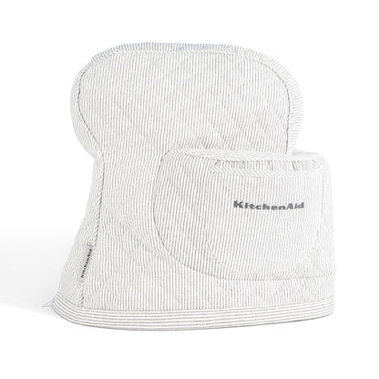 KITCHENAID Fitted Tilt-Head Solid Stand Mixer Cover with Storage Pocket, Quilted 100% Cotton, Milkshake, 14.4&quot;x18&quot;x10&quot;
