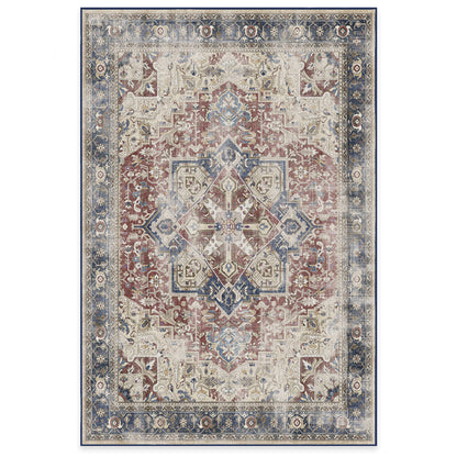 RUGGABLE Kamran Washable Rug - Perfect Vintage Area Rug for Living Room Bedroom Kitchen - Pet &amp; Child Friendly - Stain &amp; Water Resistant - Hazel 5&