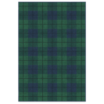 RUGGABLE Winter Plaid Washable Rug - Perfect Holiday Area Rug for Living Room Bedroom Kitchen - Pet &amp; Child Friendly - Stain &amp; Water Resistant - Dress Stewart Tartan Plaid 3&