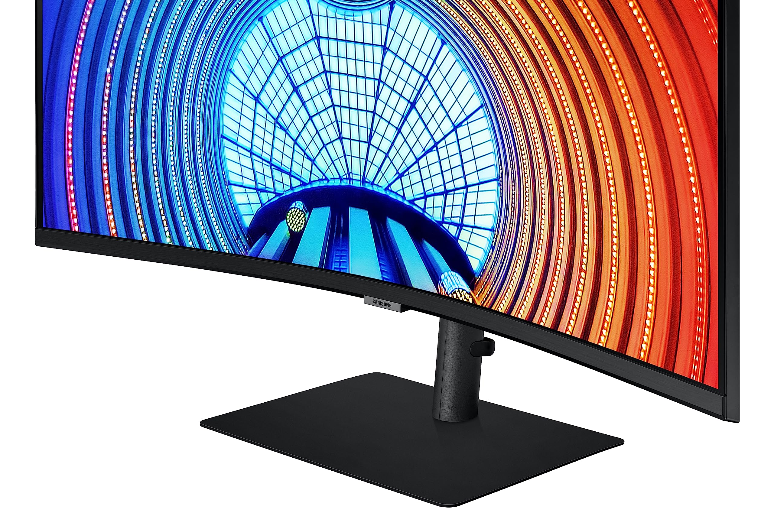 SAMSUNG 34-Inch ViewFinity S65TC Series Ultra-WQHD 1000R Curved Computer Monitor, HDR10, 100Hz, AMD FreeSync, Thunderbolt 4, Height Adjustable Stand, Built-in Speakers, Eye Care, LS34C650TANXGO, 2024