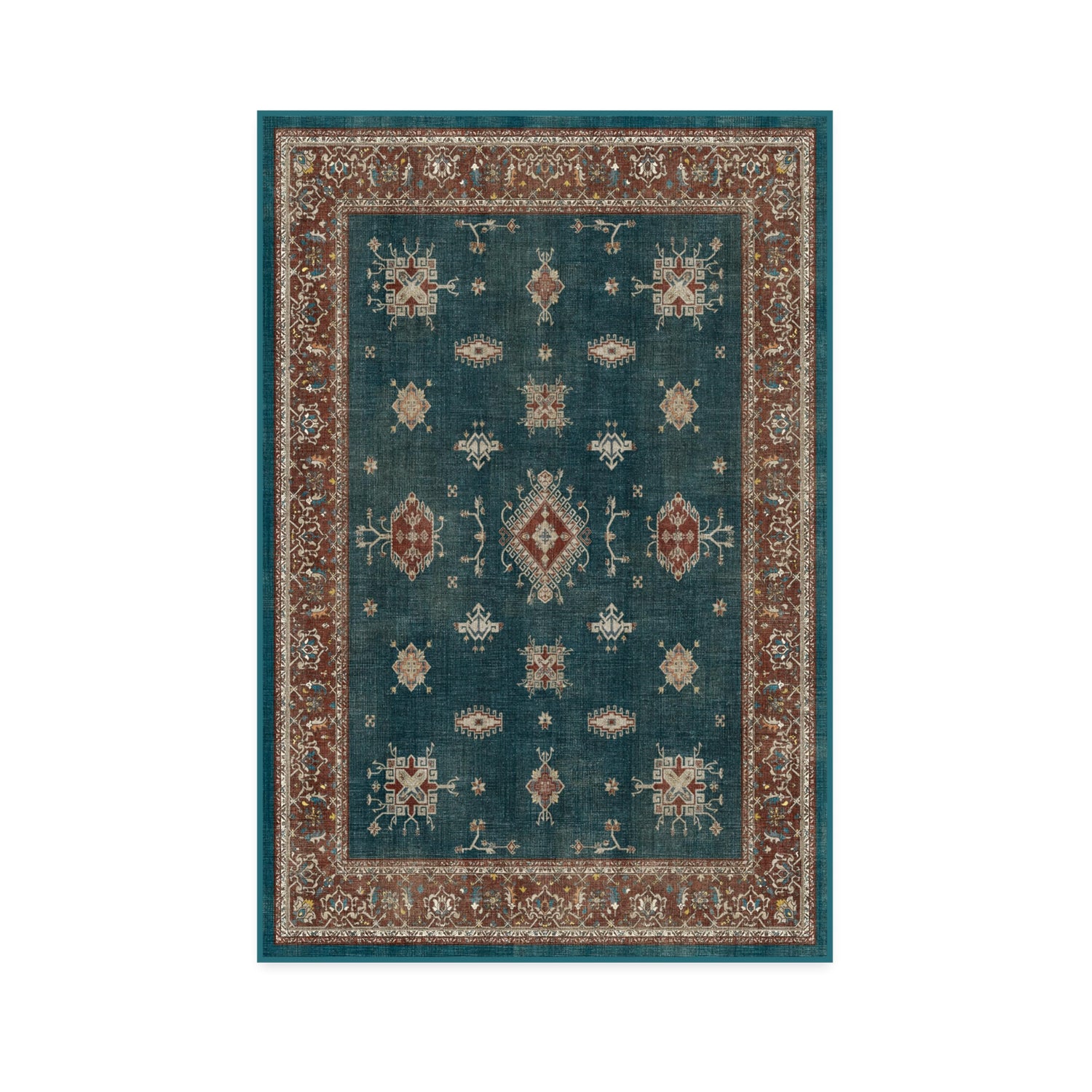 RUGGABLE – Verena Dark Wood – Machine Washable Runner Rug – Pet &amp; Child Friendly – Stain &amp; Water Resistant – Non-Slip – 2.5&