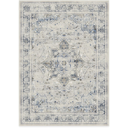 RUGGABLE – Sarrah Blue Quartz – Machine Washable Runner Rug – Pet &amp; Child Friendly – Stain &amp; Water Resistant – Non-Slip – 2.5&
