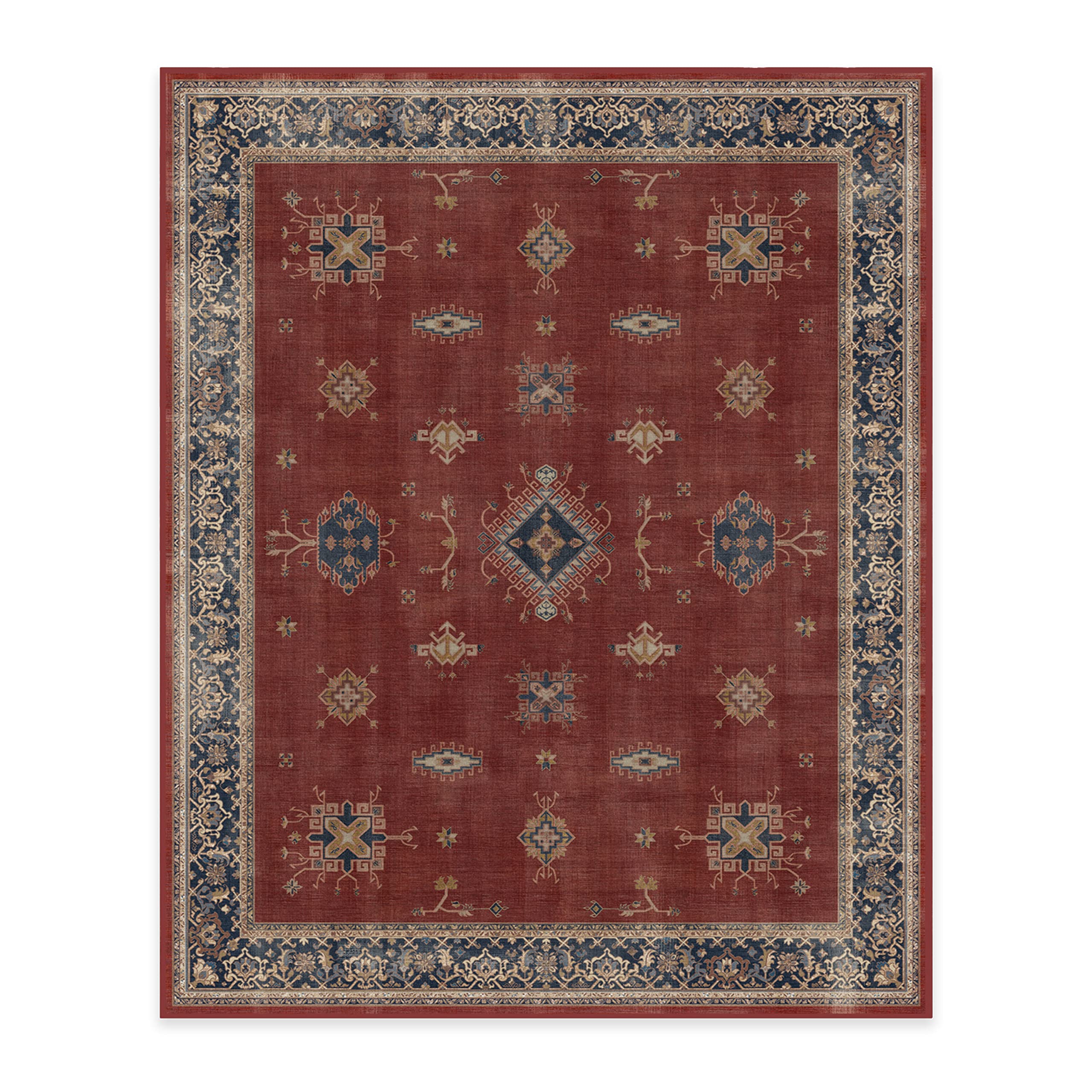 RUGGABLE – Verena Dark Wood – Machine Washable Runner Rug – Pet &amp; Child Friendly – Stain &amp; Water Resistant – Non-Slip – 2.5&