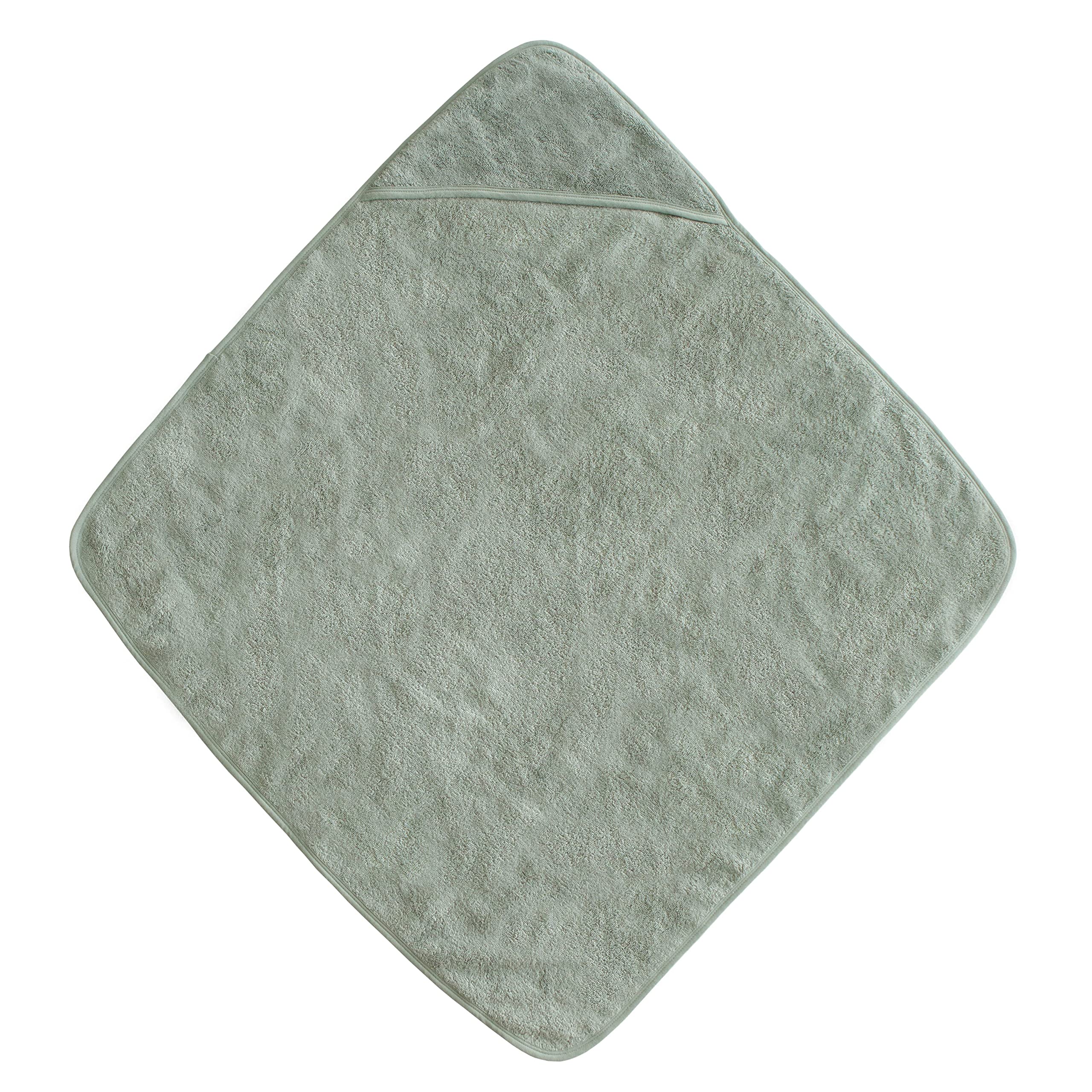 mushie Baby Hooded Towel | Organic Cotton (Moss)
