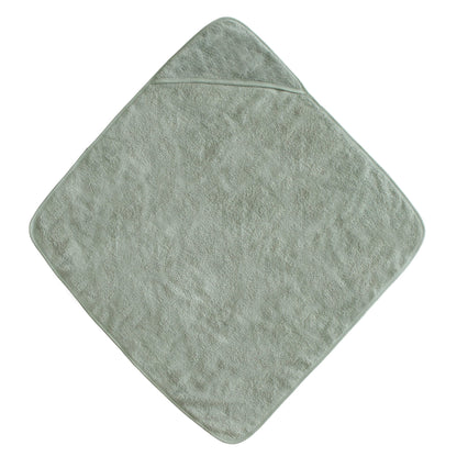 mushie Baby Hooded Towel | Organic Cotton (Moss)