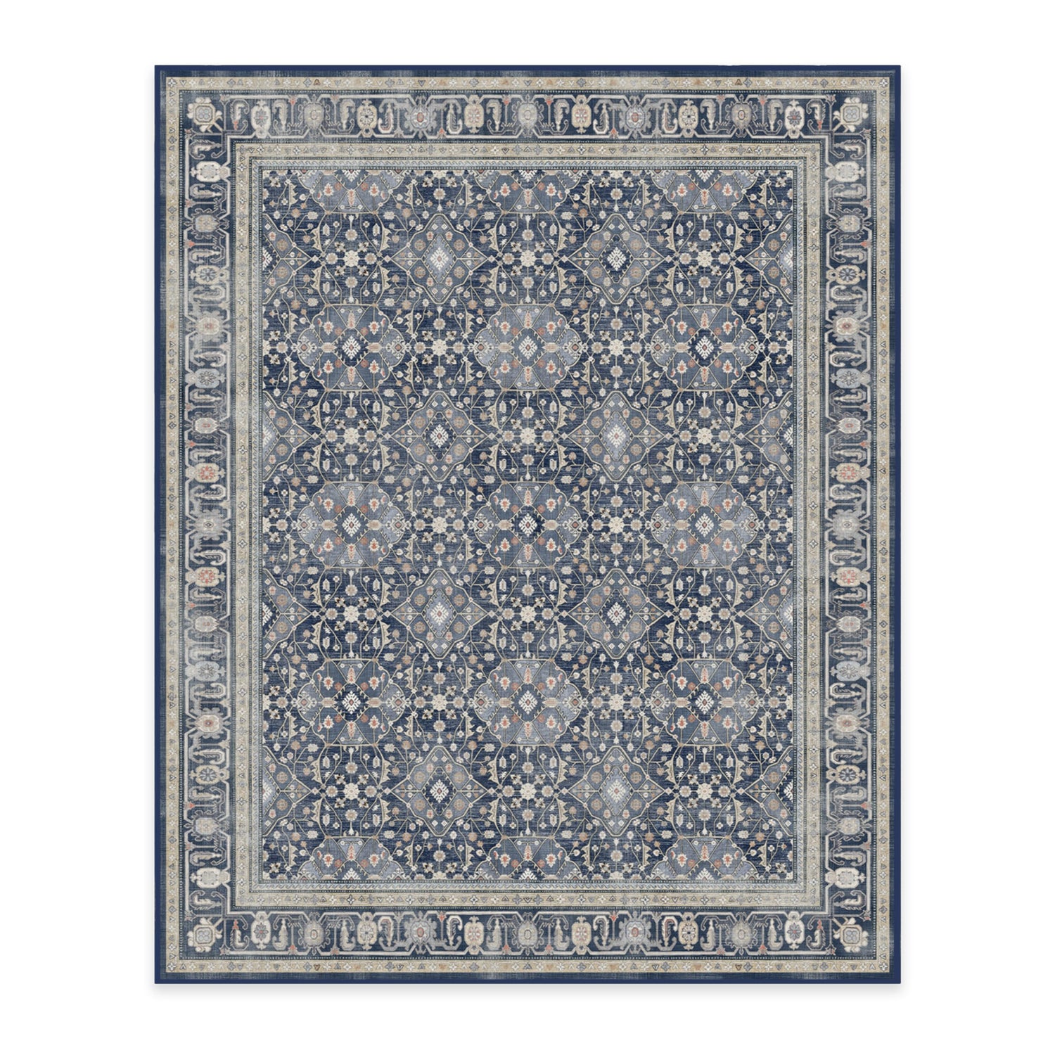 RUGGABLE – Alessia Dark Wood – Machine Washable Area Rug – Pet &amp; Child Friendly – Stain &amp; Water Resistant – Non-Slip – 5&