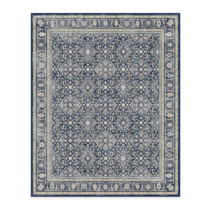 RUGGABLE – Alessia Dark Wood – Machine Washable Area Rug – Pet &amp; Child Friendly – Stain &amp; Water Resistant – Non-Slip – 5&