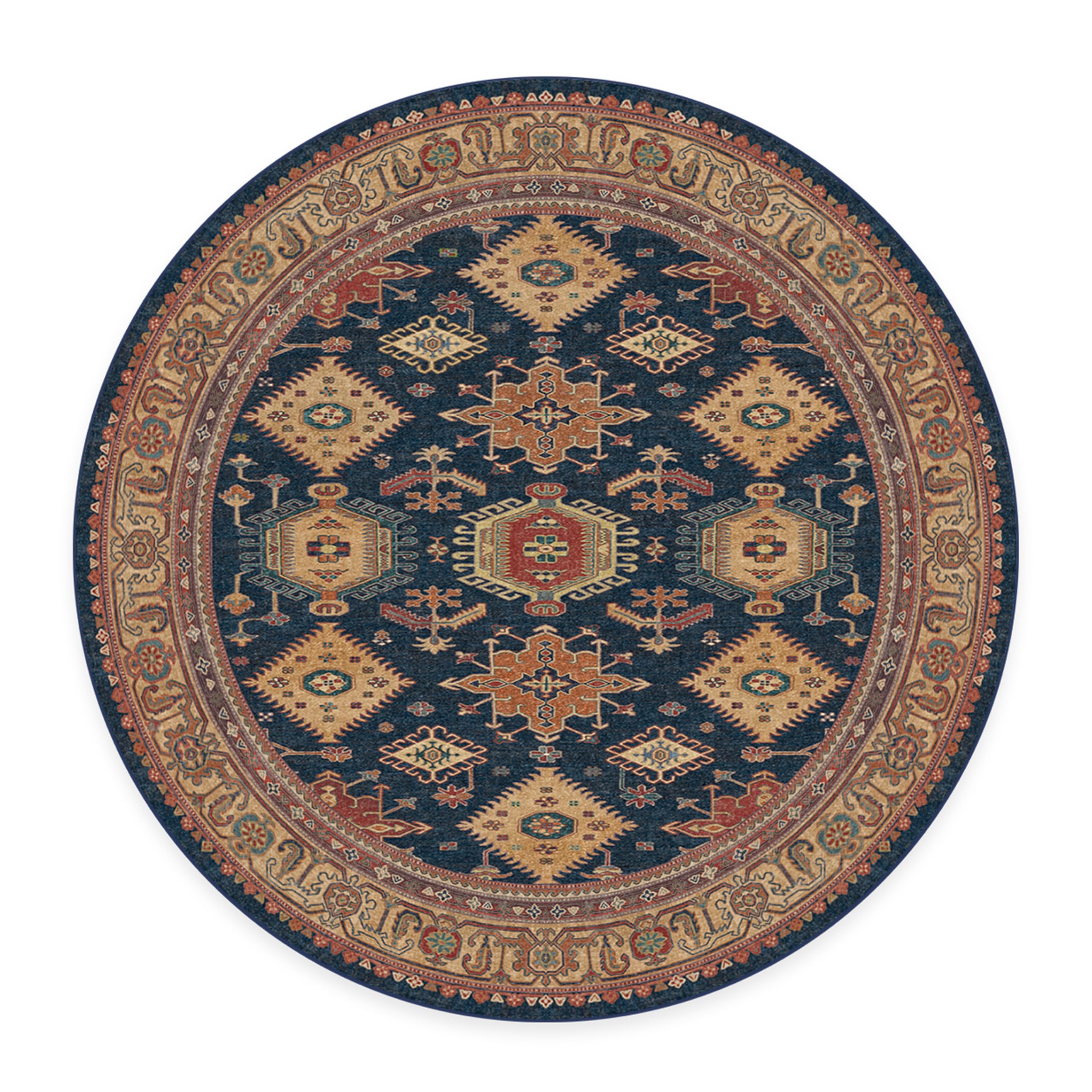 RUGGABLE – Cambria Ruby – Machine Washable Runner Rug – Pet &amp; Child Friendly – Stain &amp; Water Resistant – Non-Slip – 2.5&