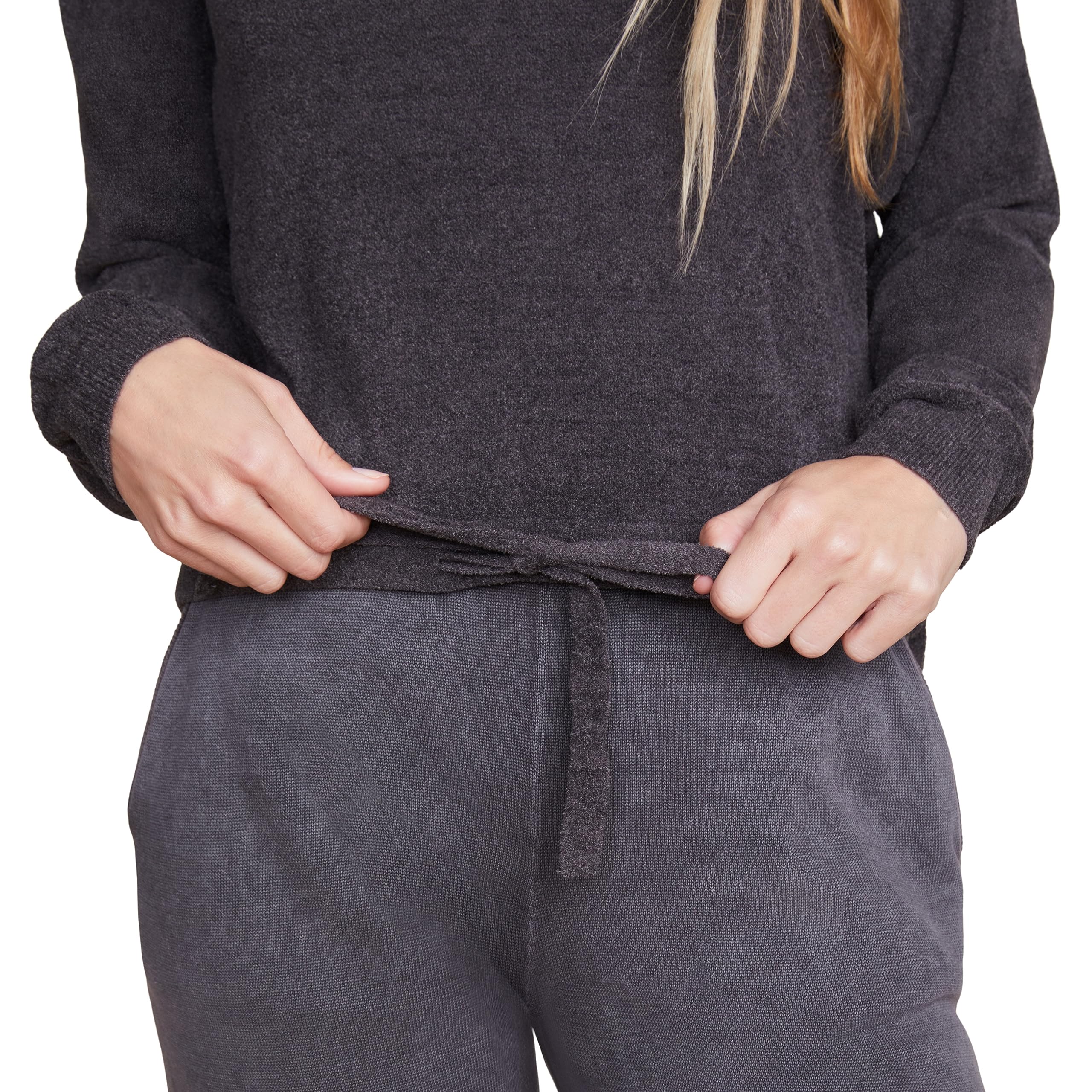 Barefoot Dreams CozyChic Ultra Lite Slouchy Pullover for Women, Ultra Soft Long Sleeve, Crew Neck Pullover