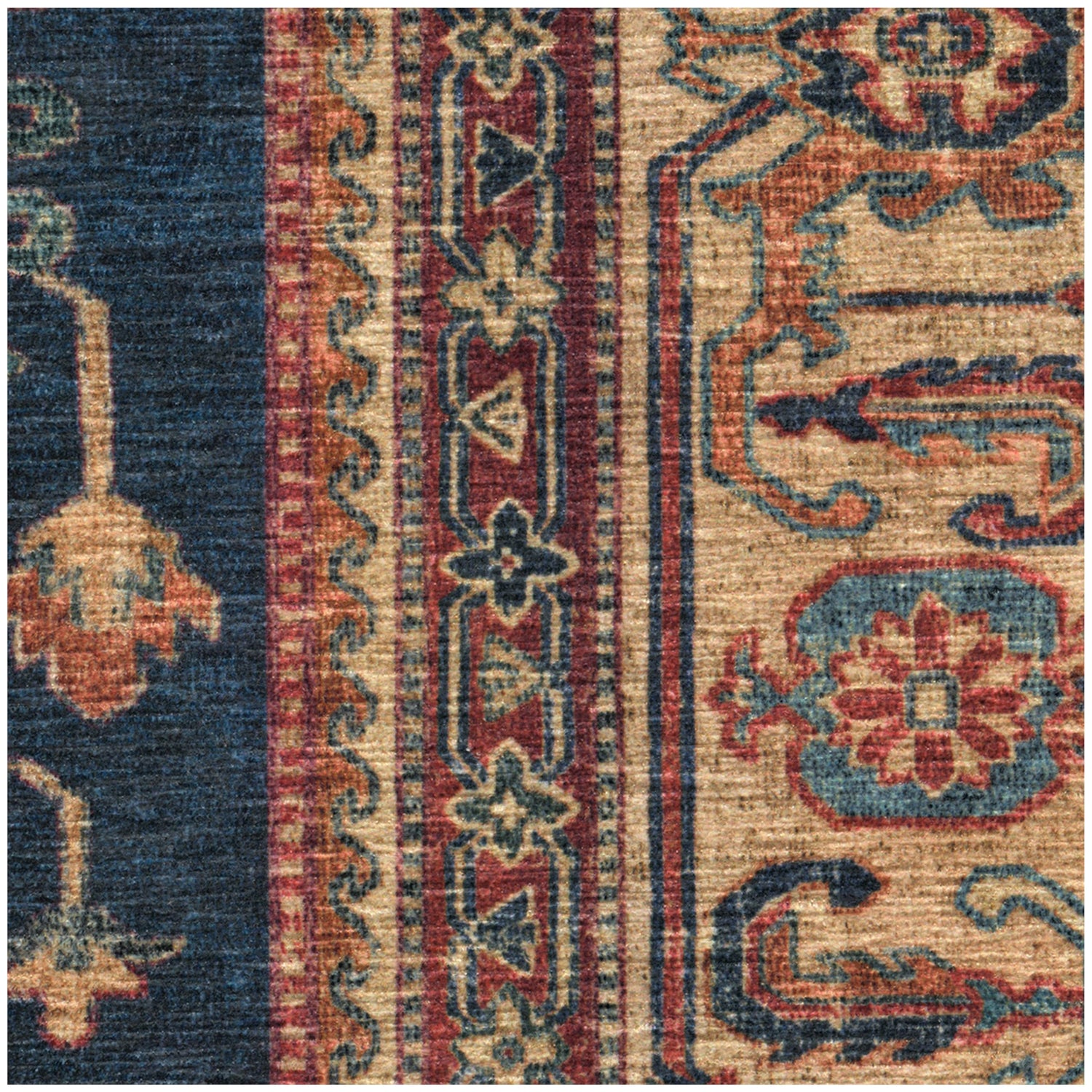 RUGGABLE – Cambria Ruby – Machine Washable Runner Rug – Pet &amp; Child Friendly – Stain &amp; Water Resistant – Non-Slip – 2.5&
