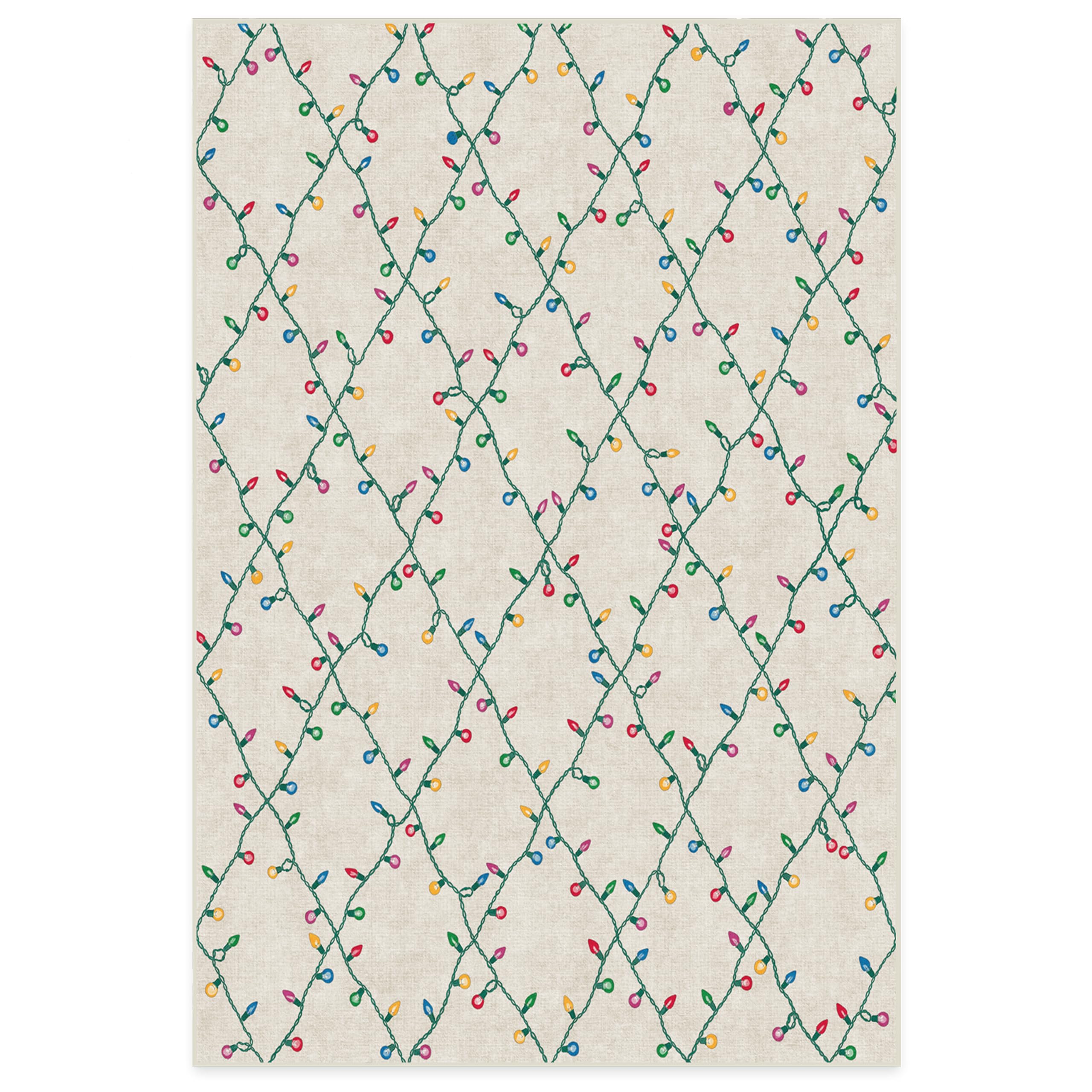 RUGGABLE Winter Plaid Washable Rug - Perfect Holiday Area Rug for Living Room Bedroom Kitchen - Pet &amp; Child Friendly - Stain &amp; Water Resistant - Dress Stewart Tartan Plaid 3&