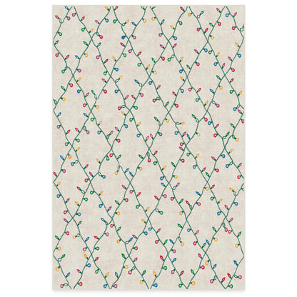 RUGGABLE Winter Plaid Washable Rug - Perfect Holiday Area Rug for Living Room Bedroom Kitchen - Pet &amp; Child Friendly - Stain &amp; Water Resistant - Dress Stewart Tartan Plaid 3&