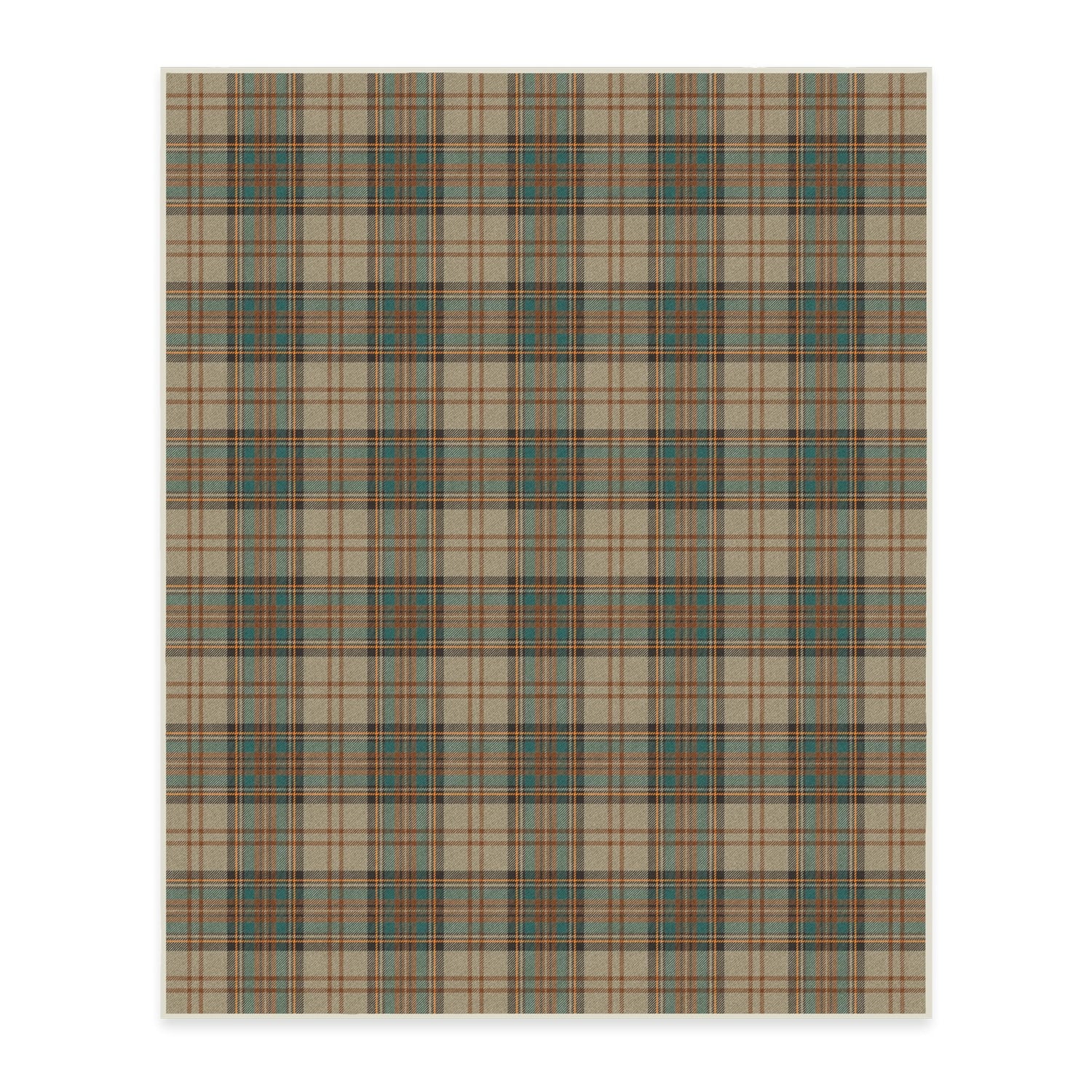 RUGGABLE Winter Plaid Washable Rug - Perfect Holiday Area Rug for Living Room Bedroom Kitchen - Pet &amp; Child Friendly - Stain &amp; Water Resistant - Dress Stewart Tartan Plaid 3&
