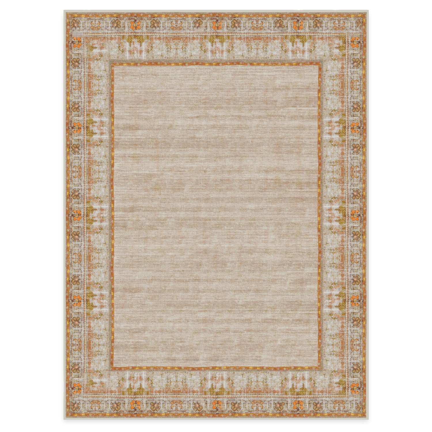 RUGGABLE Zinnia Runner Rug - Perfect Boho Washable Rug for Entryway Hallway Kitchen - Pet &amp; Child Friendly - Stain &amp; Water Resistant - Grey 2.5&