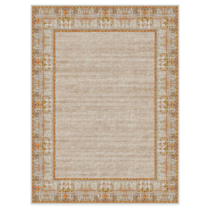 RUGGABLE Zinnia Runner Rug - Perfect Boho Washable Rug for Entryway Hallway Kitchen - Pet &amp; Child Friendly - Stain &amp; Water Resistant - Grey 2.5&