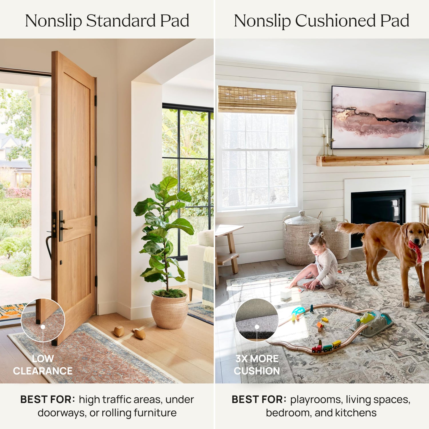 RUGGABLE – Verena Dark Wood – Machine Washable Runner Rug – Pet &amp; Child Friendly – Stain &amp; Water Resistant – Non-Slip – 2.5&