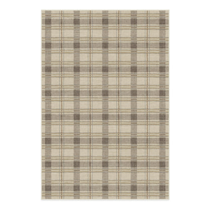 RUGGABLE Winter Plaid Washable Rug - Perfect Holiday Area Rug for Living Room Bedroom Kitchen - Pet &amp; Child Friendly - Stain &amp; Water Resistant - Dress Stewart Tartan Plaid 3&