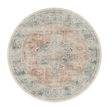 RUGGABLE – Sarrah Blue Quartz – Machine Washable Runner Rug – Pet &amp; Child Friendly – Stain &amp; Water Resistant – Non-Slip – 2.5&