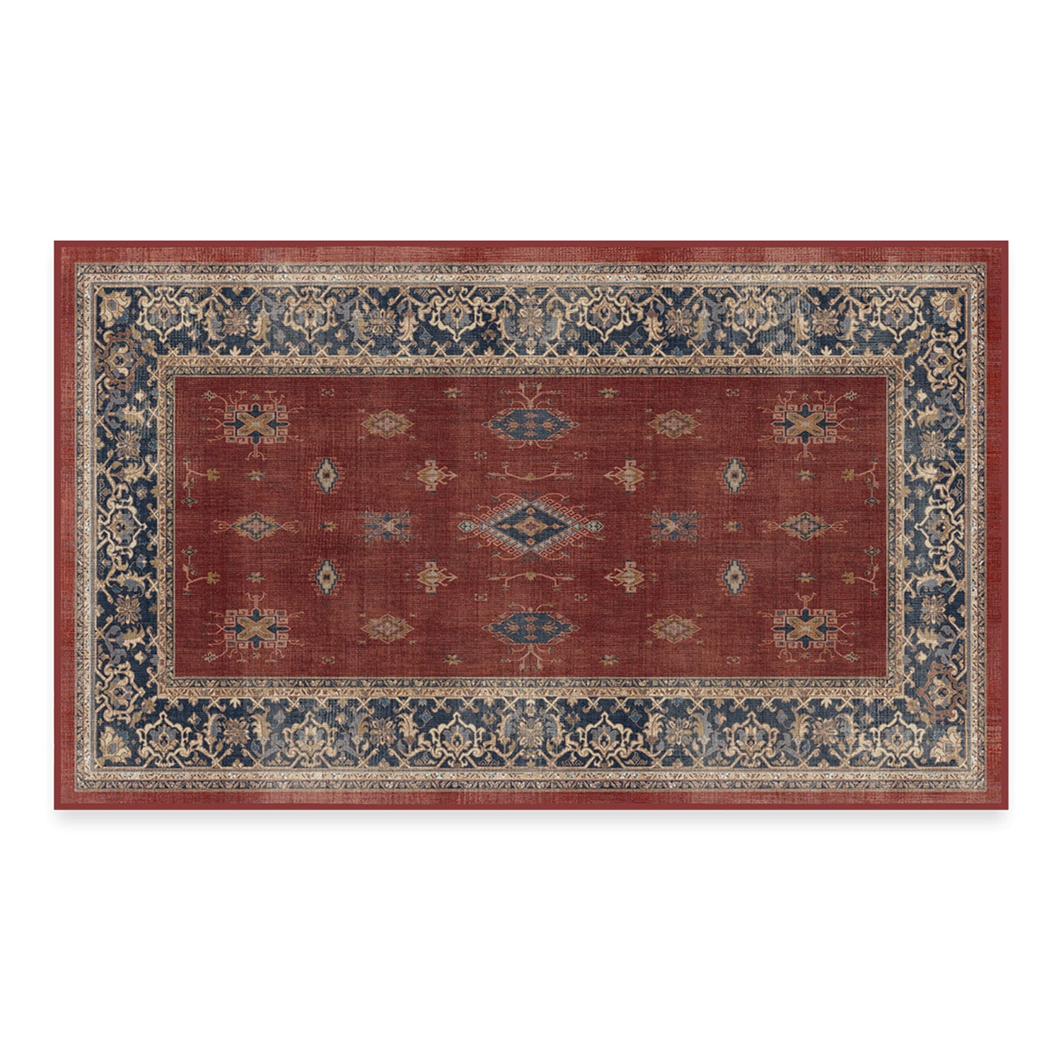 RUGGABLE – Verena Dark Wood – Machine Washable Runner Rug – Pet &amp; Child Friendly – Stain &amp; Water Resistant – Non-Slip – 2.5&