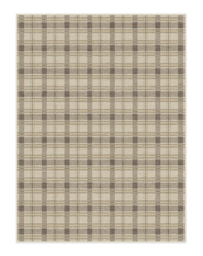 RUGGABLE Winter Plaid Washable Rug - Perfect Holiday Area Rug for Living Room Bedroom Kitchen - Pet &amp; Child Friendly - Stain &amp; Water Resistant - Dress Stewart Tartan Plaid 3&