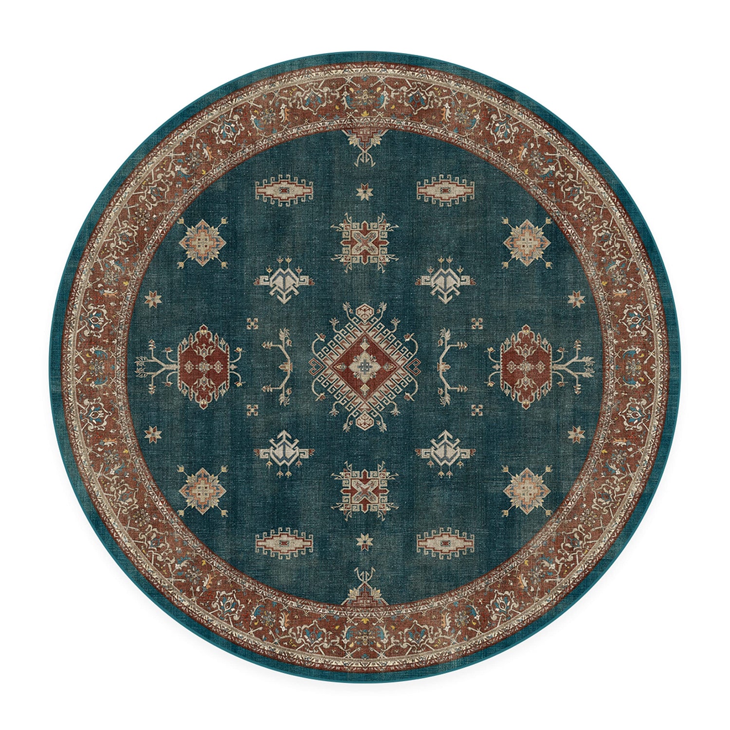RUGGABLE – Verena Dark Wood – Machine Washable Runner Rug – Pet &amp; Child Friendly – Stain &amp; Water Resistant – Non-Slip – 2.5&