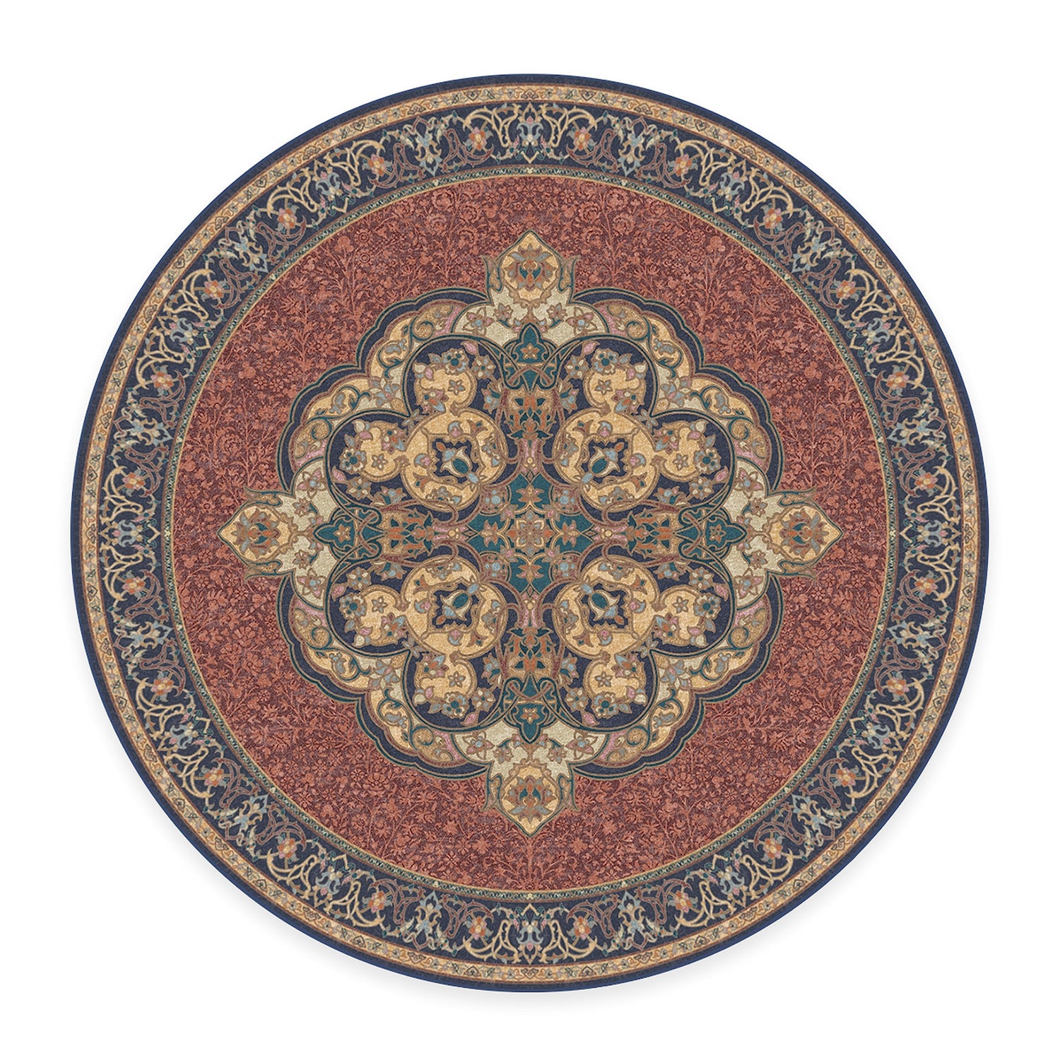 RUGGABLE Disney Traditional Mickey Mouse Washable Rug - Perfect Area Rug for Nursery Playroom Kids Room - Pet &amp; Child Friendly - Stain &amp; Water Resistant - Damask Grey 3&