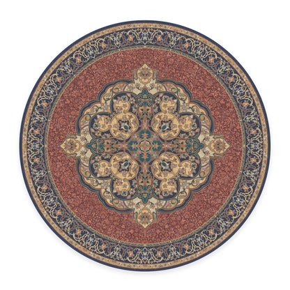 RUGGABLE Disney Traditional Mickey Mouse Washable Rug - Perfect Area Rug for Nursery Playroom Kids Room - Pet &amp; Child Friendly - Stain &amp; Water Resistant - Damask Grey 3&
