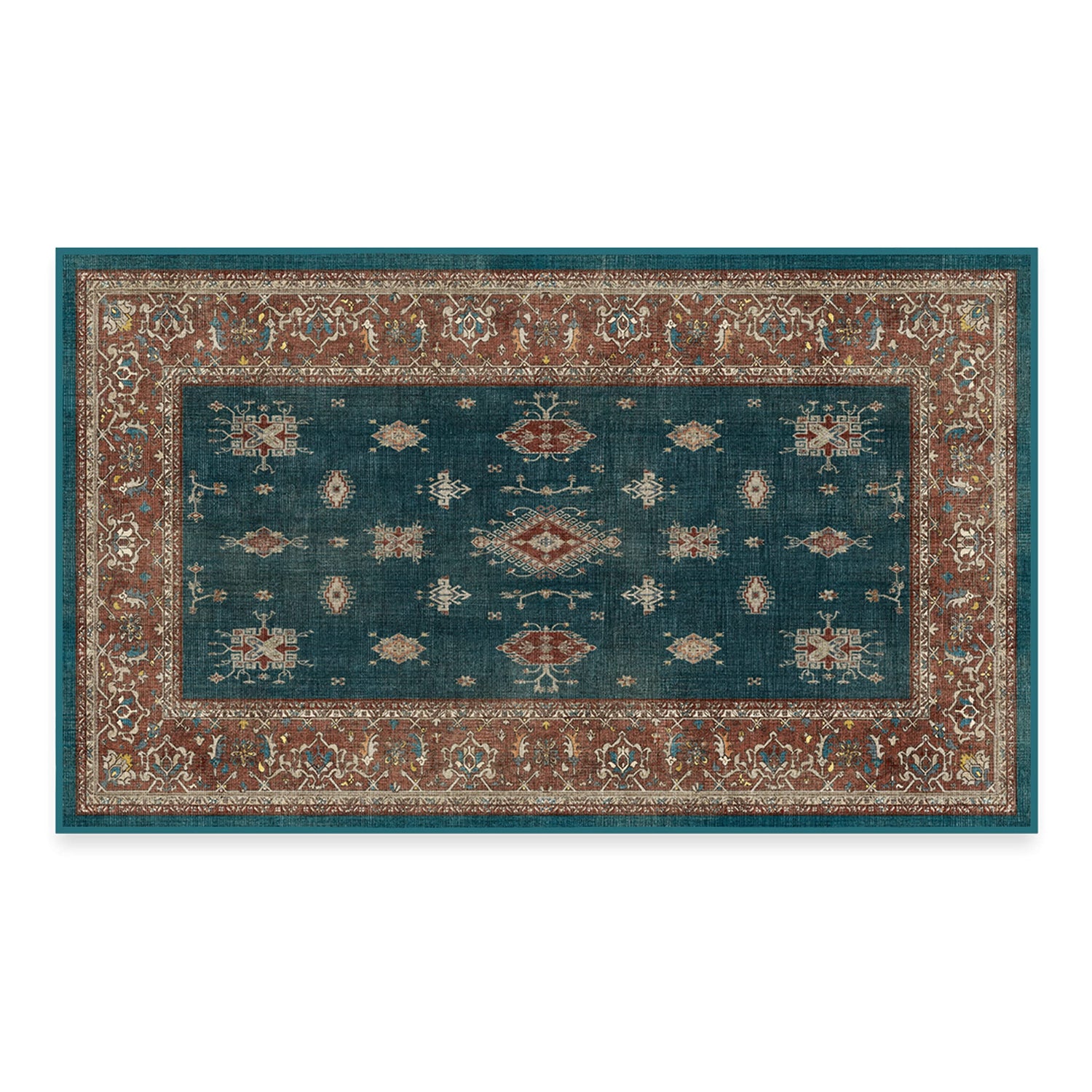RUGGABLE – Verena Dark Wood – Machine Washable Runner Rug – Pet &amp; Child Friendly – Stain &amp; Water Resistant – Non-Slip – 2.5&