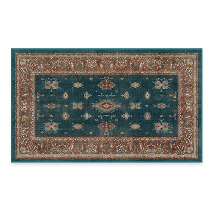 RUGGABLE – Verena Dark Wood – Machine Washable Runner Rug – Pet &amp; Child Friendly – Stain &amp; Water Resistant – Non-Slip – 2.5&