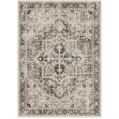 RUGGABLE Kamran Washable Rug - Perfect Vintage Area Rug for Living Room Bedroom Kitchen - Pet &amp; Child Friendly - Stain &amp; Water Resistant - Hazel 5&