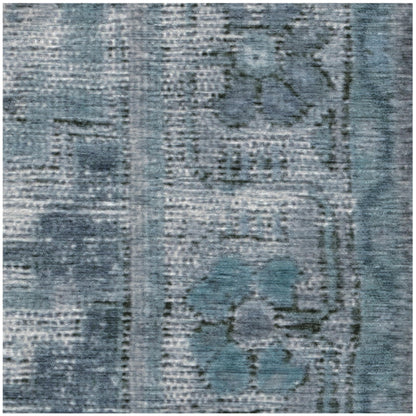 RUGGABLE Zinnia Runner Rug - Perfect Boho Washable Rug for Entryway Hallway Kitchen - Pet &amp; Child Friendly - Stain &amp; Water Resistant - Grey 2.5&