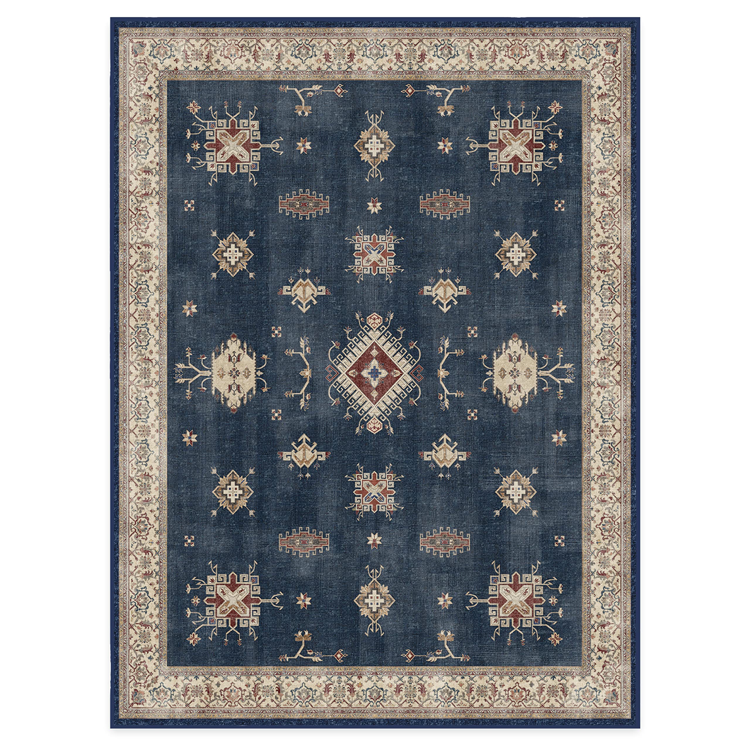 RUGGABLE – Verena Dark Wood – Machine Washable Runner Rug – Pet &amp; Child Friendly – Stain &amp; Water Resistant – Non-Slip – 2.5&