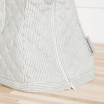 KITCHENAID Fitted Tilt-Head Solid Stand Mixer Cover with Storage Pocket, Quilted 100% Cotton, Milkshake, 14.4&quot;x18&quot;x10&quot;