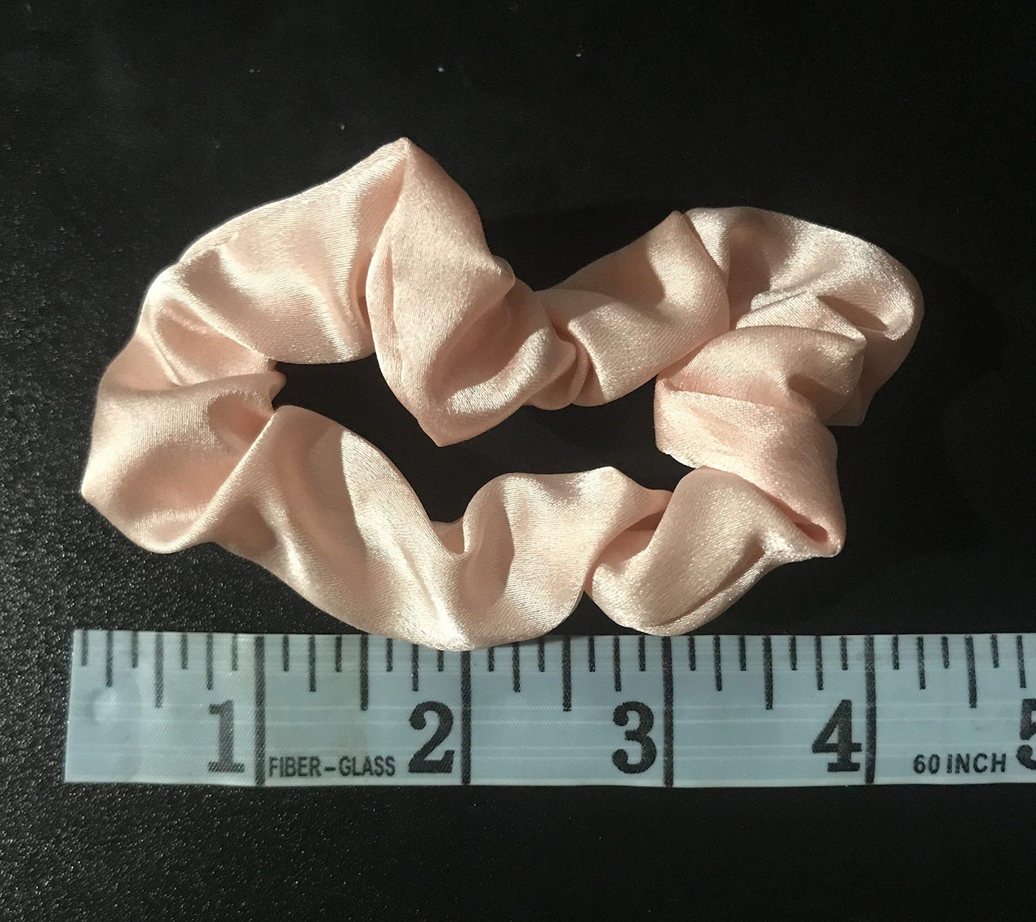 Kitsch 5 Count Velvet Hair Scrunchies for Women - Hair Ties for Thick Hair, Girls, Women, Cute Scrunchies, Soft Hair Accessories, Blush/Mauve
