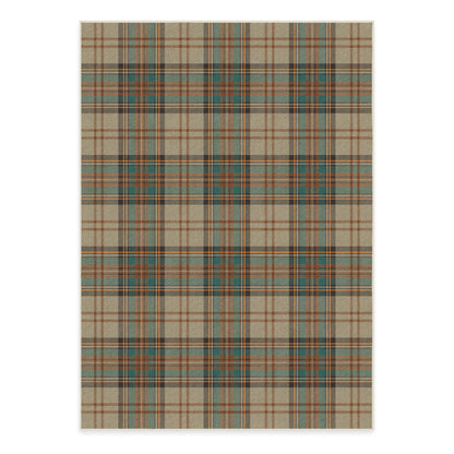 RUGGABLE Winter Plaid Washable Rug - Perfect Holiday Area Rug for Living Room Bedroom Kitchen - Pet &amp; Child Friendly - Stain &amp; Water Resistant - Dress Stewart Tartan Plaid 3&