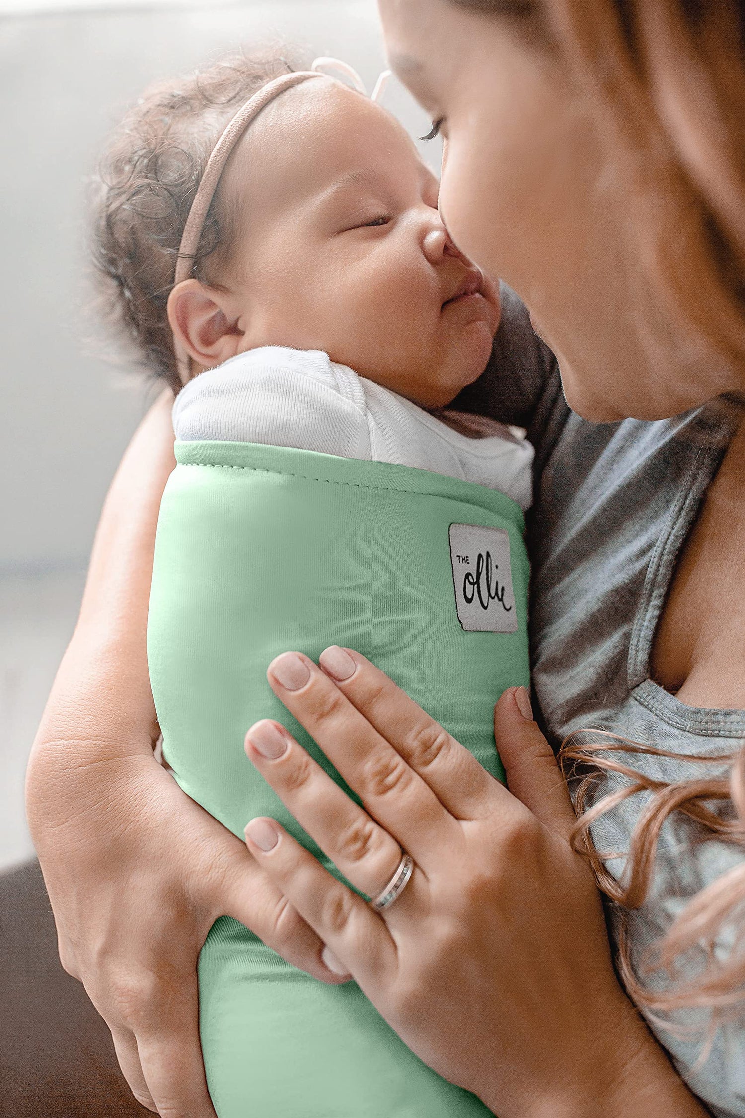 The Ollie Swaddle - Helps to Reduce The Moro (Startle) Reflex - Made from a Custom Designed Moisture-Wicking Material (Sky)