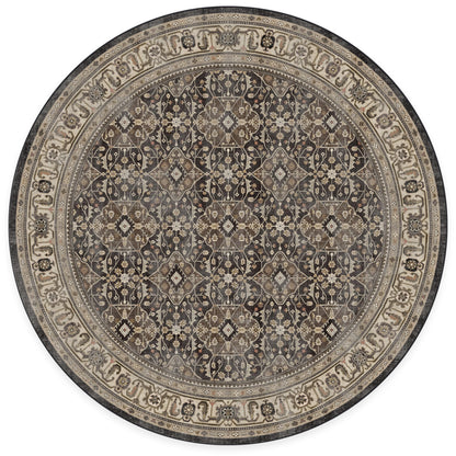 RUGGABLE – Alessia Dark Wood – Machine Washable Area Rug – Pet &amp; Child Friendly – Stain &amp; Water Resistant – Non-Slip – 5&