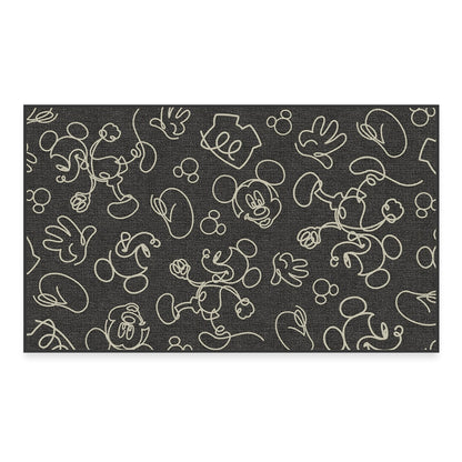 RUGGABLE Disney Classic Minnie Mouse Washable Rug - Perfect Area Rug for Nursery Playroom Kids Room - Pet &amp; Child Friendly - Stain &amp; Water Resistant - Trellis Pink 5&