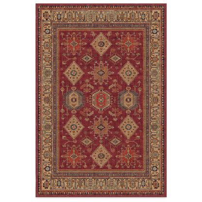 RUGGABLE – Cambria Ruby – Machine Washable Runner Rug – Pet &amp; Child Friendly – Stain &amp; Water Resistant – Non-Slip – 2.5&