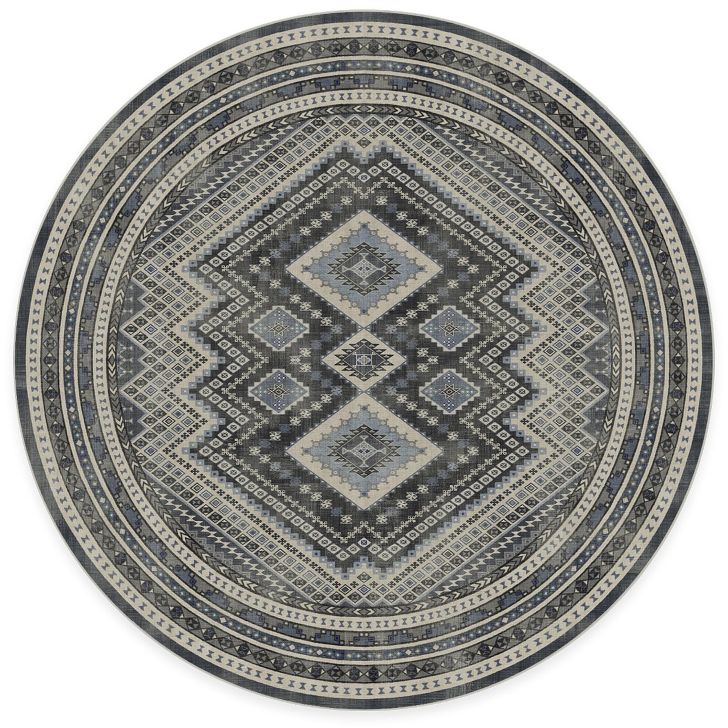 RUGGABLE Kaden Washable Rug - Perfect Vintage Area Rug for Living Room Bedroom Kitchen - Pet &amp; Child Friendly - Stain &amp; Water Resistant - Amber Red 3&