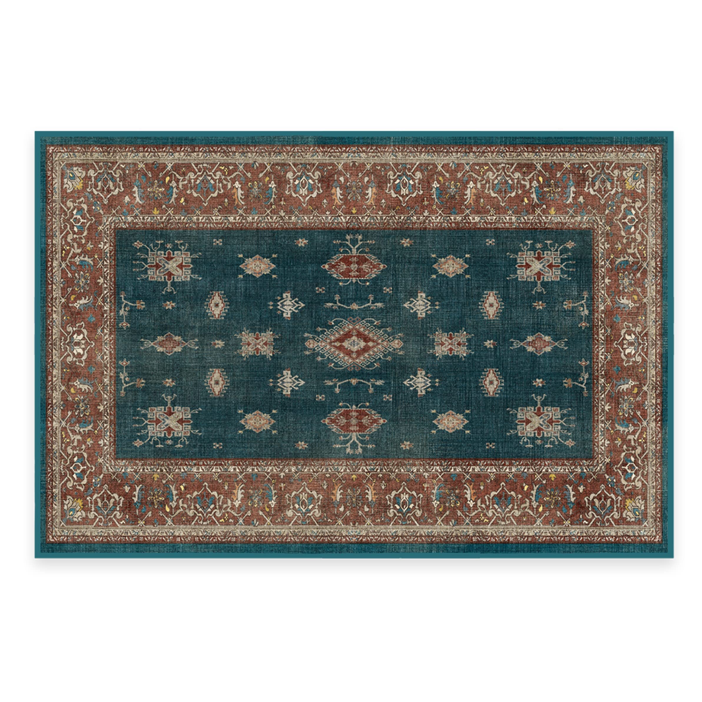 RUGGABLE – Verena Dark Wood – Machine Washable Runner Rug – Pet &amp; Child Friendly – Stain &amp; Water Resistant – Non-Slip – 2.5&