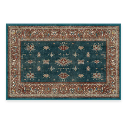 RUGGABLE – Verena Dark Wood – Machine Washable Runner Rug – Pet &amp; Child Friendly – Stain &amp; Water Resistant – Non-Slip – 2.5&