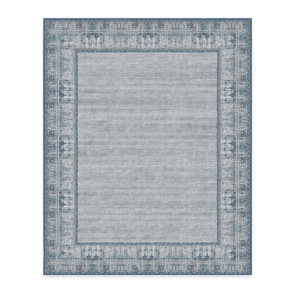 RUGGABLE Zinnia Runner Rug - Perfect Boho Washable Rug for Entryway Hallway Kitchen - Pet &amp; Child Friendly - Stain &amp; Water Resistant - Grey 2.5&