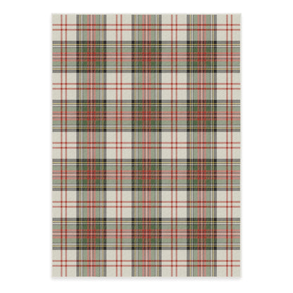 RUGGABLE Winter Plaid Washable Rug - Perfect Holiday Area Rug for Living Room Bedroom Kitchen - Pet &amp; Child Friendly - Stain &amp; Water Resistant - Dress Stewart Tartan Plaid 3&