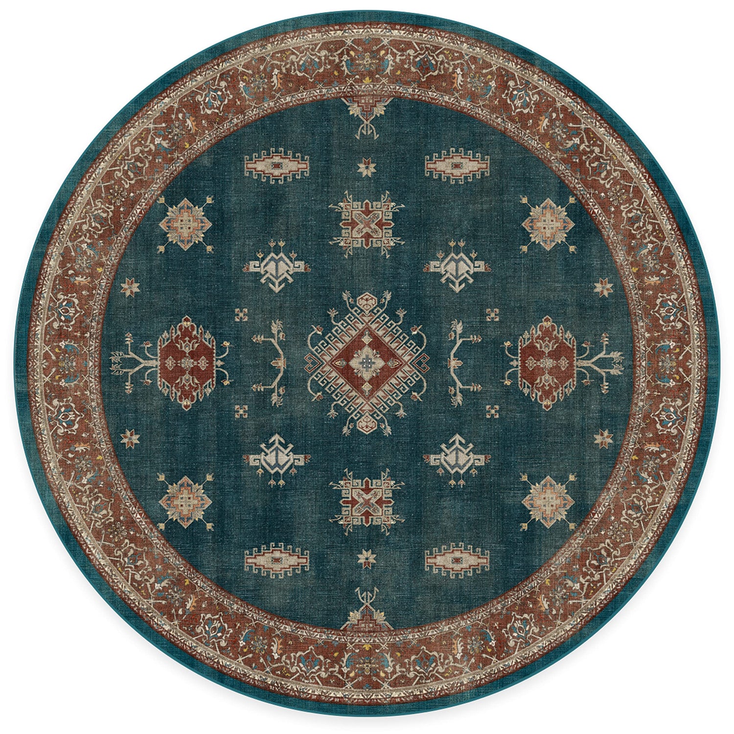 RUGGABLE – Verena Dark Wood – Machine Washable Runner Rug – Pet &amp; Child Friendly – Stain &amp; Water Resistant – Non-Slip – 2.5&