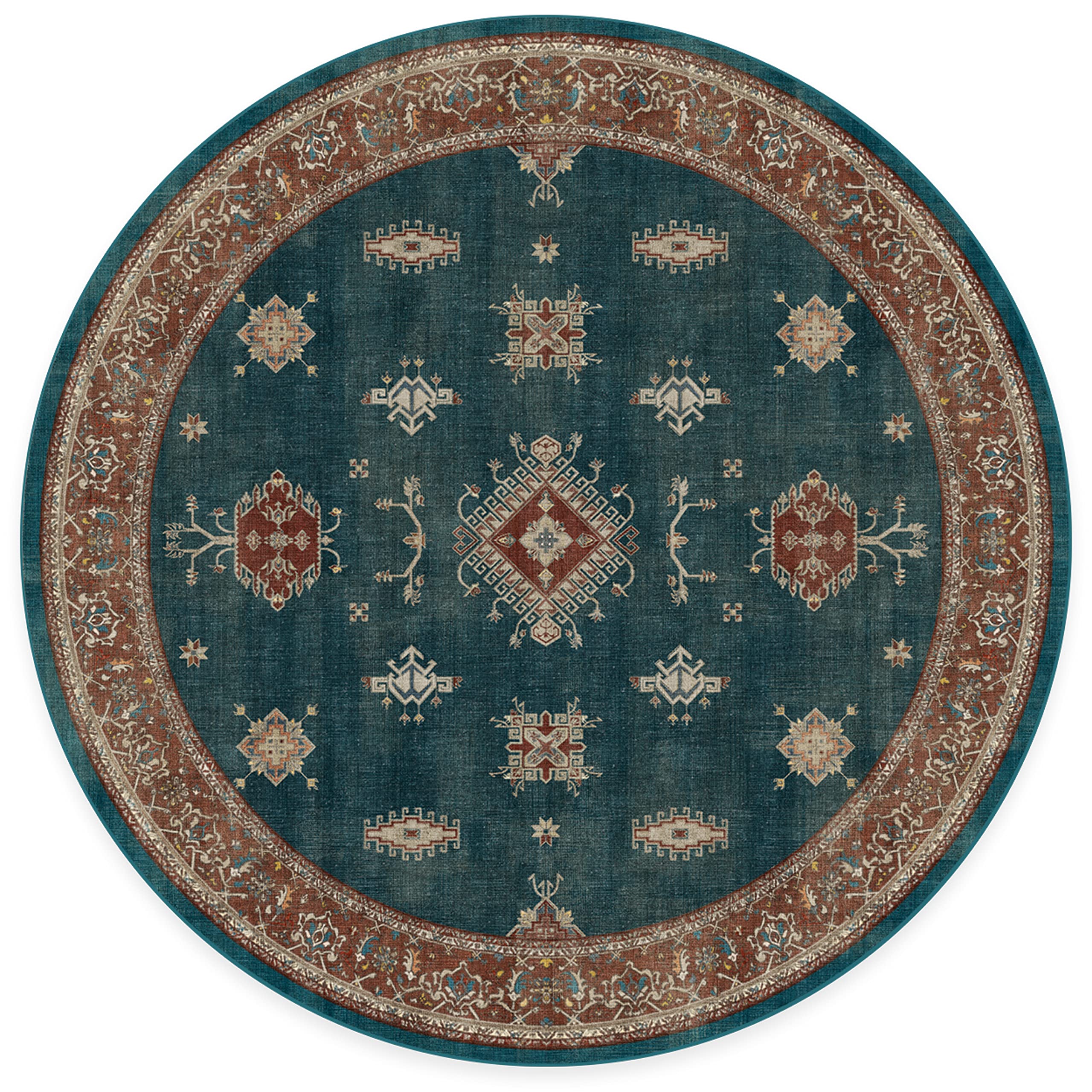 RUGGABLE – Verena Dark Wood – Machine Washable Runner Rug – Pet &amp; Child Friendly – Stain &amp; Water Resistant – Non-Slip – 2.5&