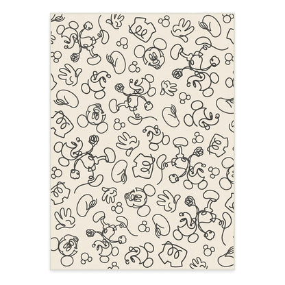 RUGGABLE Disney Classic Minnie Mouse Washable Rug - Perfect Area Rug for Nursery Playroom Kids Room - Pet &amp; Child Friendly - Stain &amp; Water Resistant - Trellis Pink 5&