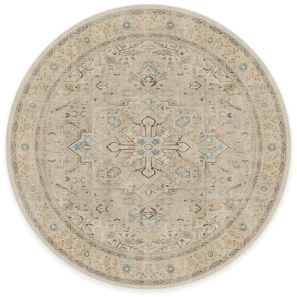 RUGGABLE Kamran Washable Rug - Perfect Vintage Area Rug for Living Room Bedroom Kitchen - Pet &amp; Child Friendly - Stain &amp; Water Resistant - Hazel 5&