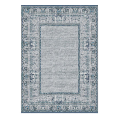RUGGABLE Zinnia Runner Rug - Perfect Boho Washable Rug for Entryway Hallway Kitchen - Pet &amp; Child Friendly - Stain &amp; Water Resistant - Grey 2.5&
